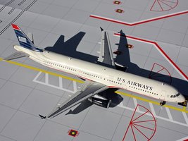 Der Airbus A321-211 US Airways Mid " 2000er Jahre " Farben. & Quot; Star Alliance "